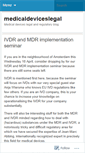Mobile Screenshot of medicaldeviceslegal.com